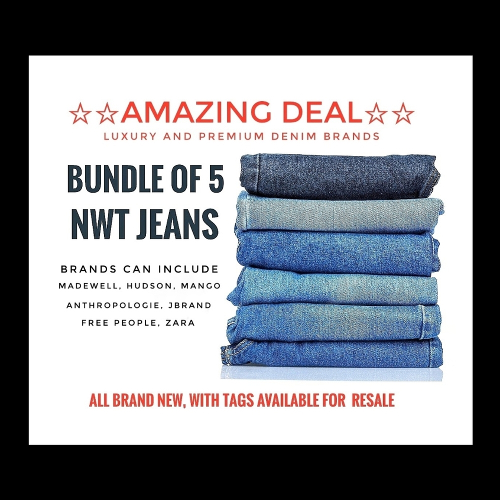 NWT Premium and Luxe Denim Jeans Bundle